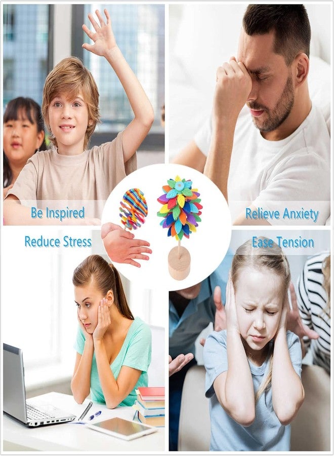 RAMPKD Rotating Lollipop Toy Tree - Fun Stress Relief Toy for Kids & Adults | Engaging Wooden Playing Toy | Ideal for Anxiety Relief, Focus, and Fine Motor Skills for All Ages! - Image 4